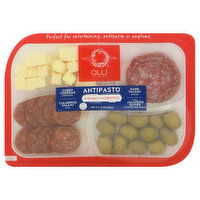 Olli Salumeria Antipasto, Cubed Cheddar, Hard Salami, Calabrese Salami, Jalapeno Olives - 12 Ounce 