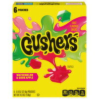 Gushers Watermelon & Sour Apple Fruit Flavored Snacks - 6 Each