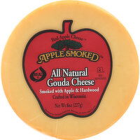 Apple Smoked Cheese, All Natural, Gouda - 8 Ounce 