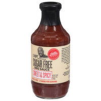 G Hughes BBQ Sauce, Sugar Free, Sweet & Spicy - 18 Ounce 