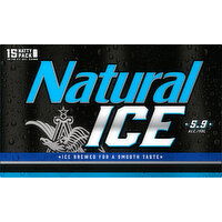 Natural Ice Beer, 15 Natty Pack - 15 Each 