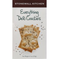 Stonewall Kitchen Deli Crackers, Everything - 4.7 Ounce 