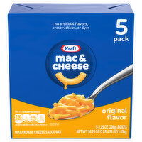 Kraft Mac & Cheese, Original Flavor - 5 Each 