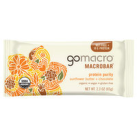 GoMacro MacroBar, Sunflower Butter + Chocolate - 2.3 Ounce 