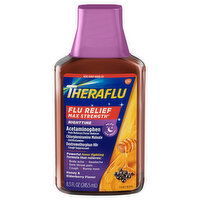 Theraflu Nighttime Max Strength Honey & Elderberry Flavor Flu Relief - 8.3 Fluid Ounce