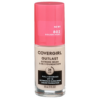 COVERGIRL 802 Golden Ivory Outlast Extreme Wear 3-In-1 Foundation - 30 ml