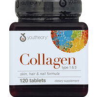 youtheory Collagen, Type 1 & 3, Tablets