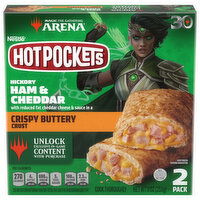 Hot Pockets Ham & Cheddar, Hickory, Crispy Buttery Crust, 2 Pack - 2 Each 