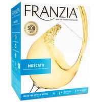 Franzia Vintner Select Moscato White Wine Box, 5.0 L - 5 Litre 