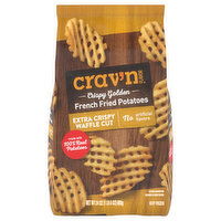 Crav'n Flavor French Fried Potatoes, Crispy Golden, Waffle Cut - 24 Ounce 