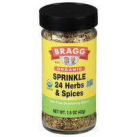 Bragg Salt-Free Seasoning Blend, Sprinkle, 24 Herbs & Spices, Organic