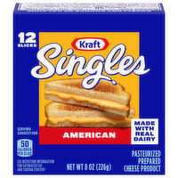 Kraft Cheese Slices, American, Singles - 12 Each 