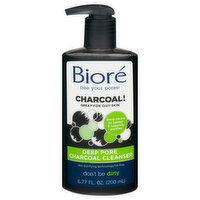 Biore Cleanser, Charcoal, Deep Pore - 6.77 Fluid ounce 