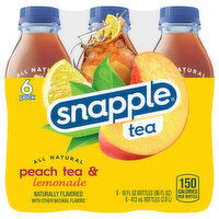 Snapple Tea, Peach Tea & Lemonade - 6 Each