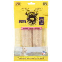 Yellow Yak Treat for Dogs, Happy Teeth with Bacon, Dental - 4 Ounce