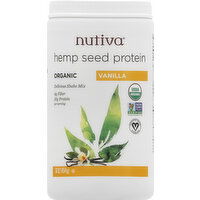 Nutiva Hemp Seed Protein, Organic, Vanilla - 16 Ounce 