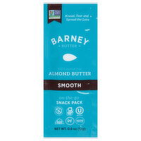 Barney Butter Almond Butter, Smooth, On-the-Go, Snack Pack - 0.6 Ounce 