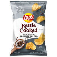 Lay's Potato Chips, Kettle Cooked, Sea Salt & Cracked Pepper Flavored