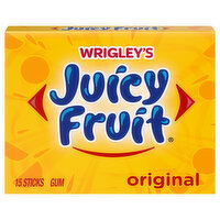 Juicy Fruit Gum, Original, Sticks - 15 Each 