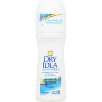 Dry Idea Antiperspirant & Deodorant, Unscented, Roll-On - 3.25 Ounce 