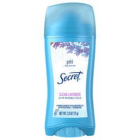 Secret Antiperspirant/Deodorant, Clean Lavender, 24 Hr Invisible Solid - 2.6 Ounce 