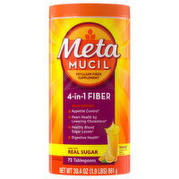 Metamucil Psyllium Fiber Supplement, Orange, 4-in-1