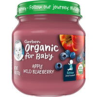 Gerber Apple Wild Blueberry, Organic