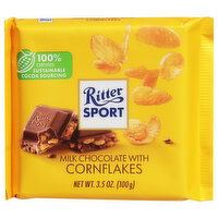 Ritter Sport Milk Chocolate, with Cornflakes - 3.5 Ounce 