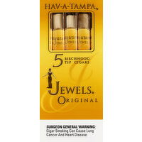 HAV-A-TAMPA Cigars, Birchwood Tip, Original - 5 Each