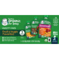 Gerber Baby Food, Fruit & Veggies Favorites, Variety Pack - 9 Each 