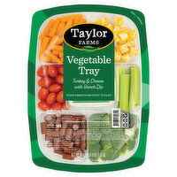 Taylor Farms Vegetable Tray, Turkey & Cheese - 38 Ounce 