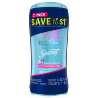 Secret Antiperspirant/Deodorant, Protecting Powder, 48 HR, Clear Gel - 2 Each 