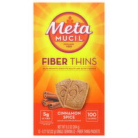 Metamucil Fiber Thins, Cinnamon Spice - 12 Each 