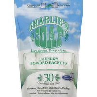 Charlies Soap Laundry Powder, Packets - 30 Each 