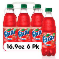 Fanta  Strawberry Soda Fruit Flavored Soft Drink - 6 Each 