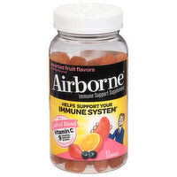 Airborne Gummies Assorted Fruit Flavors Immune Support Supplement - 63 Each
