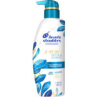 Head & Shoulders Shampoo, Scalp & Hair, Detox & Hydrate - 11.8 Fluid ounce 