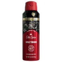 Old Spice Body Spray, Wolfthorn - 5.1 Ounce 