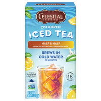 Celestial Seasonings Iced Tea, Cold Brew, Half & Half, Tea Bags - 18 Each
