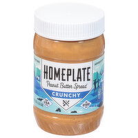 Homeplate Peanut Butter Spread, Crunchy - 16 Ounce 