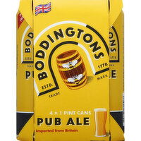 Boddingtons Beer, Pub Ale - 4 Each 