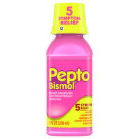 Pepto Bismol Upset Stomach Reliever/Antidiarrheal, Bismuth Subsalicylate - 8 Fluid ounce 