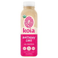 Koia Shake, Plant-Based, Birthday Cake - 12 Fluid ounce 