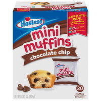 Hostess Mini Muffins, Chocolate Chip - 20 Each 