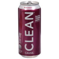 Clean Cause Yerba Mate Beverage, Sparkling, Blackberry - 16 Fluid ounce 