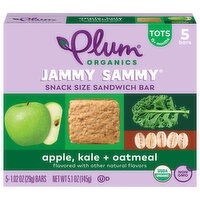 Plum Organics® Apple, Kale + Oatmeal 5-Count Box/1.02oz Bars - 5.1 Ounce 