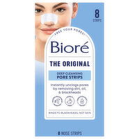 Biore Pore Strips, Deep Cleansing, The Original - 8 Each 