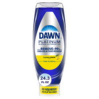 Dawn Platinum EZ-Squeeze Dish Soap, Bleach Alternative Clean Lemon - 24.3 Fluid ounce 