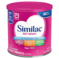 Similac Infant Formula with Iron, Soy-Based, OptiGro, 0-12 Months - 12.4 Ounce 