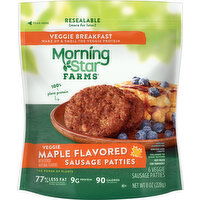 MorningStar Farms Sausage Patties, Veggie, Maple Flavored - 6 Each 